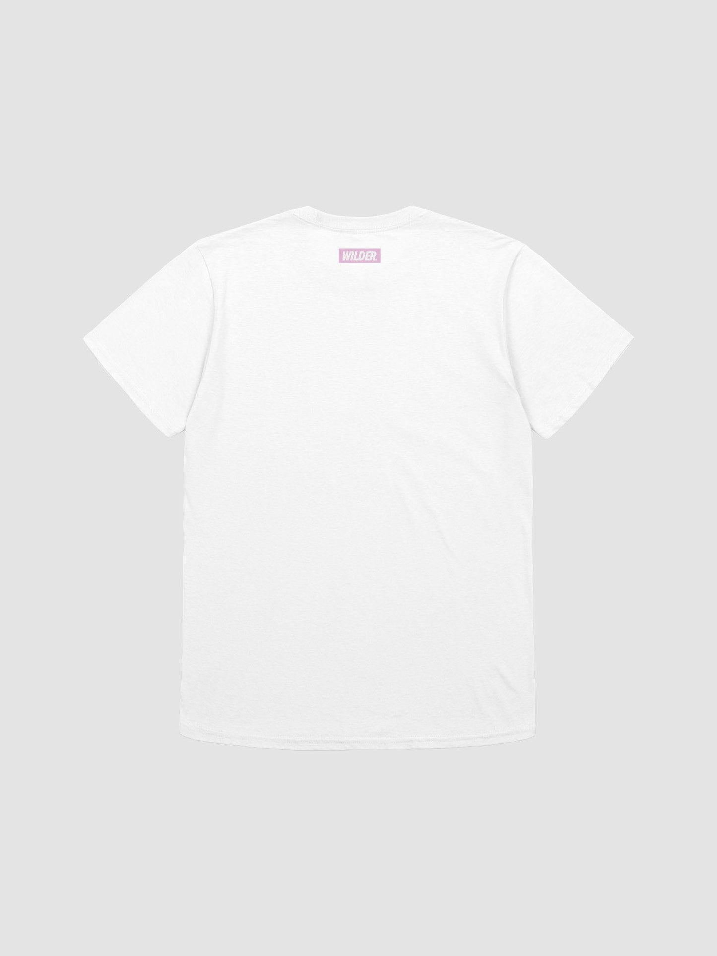 WILDER. LOGO TEE (WHITE/PINK)