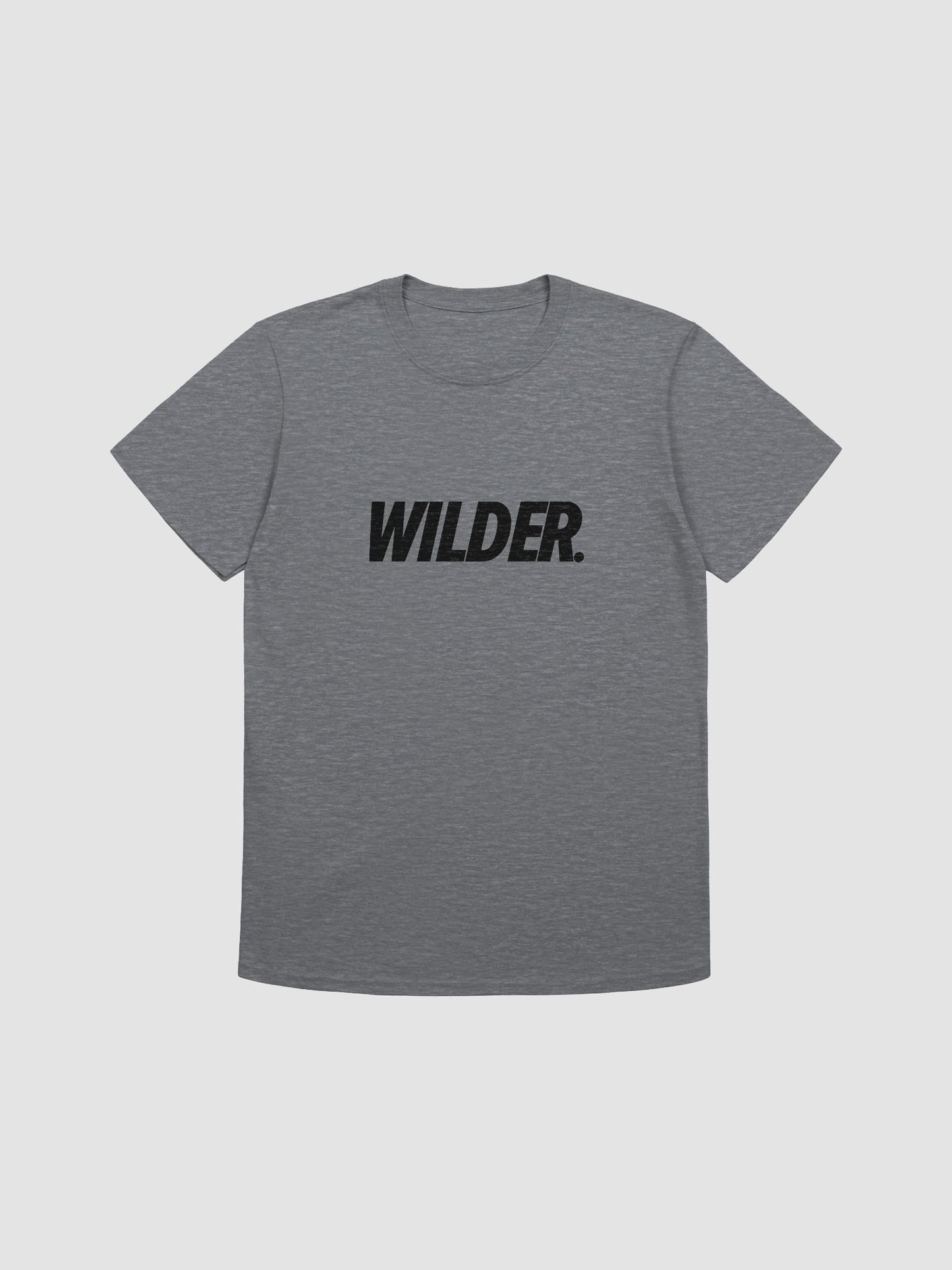 WILDER. LOGO TEE (CHARCOAL/BLACK)