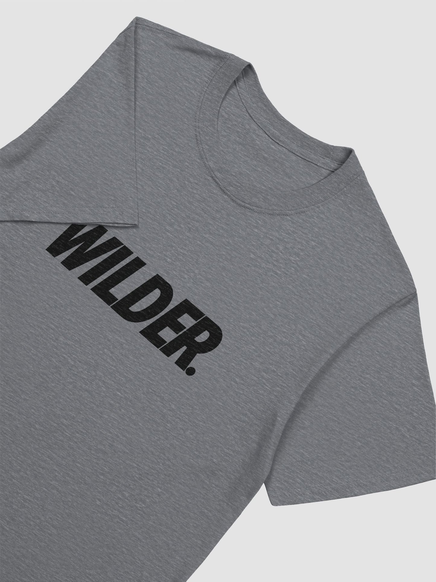 WILDER. LOGO TEE (CHARCOAL/BLACK)