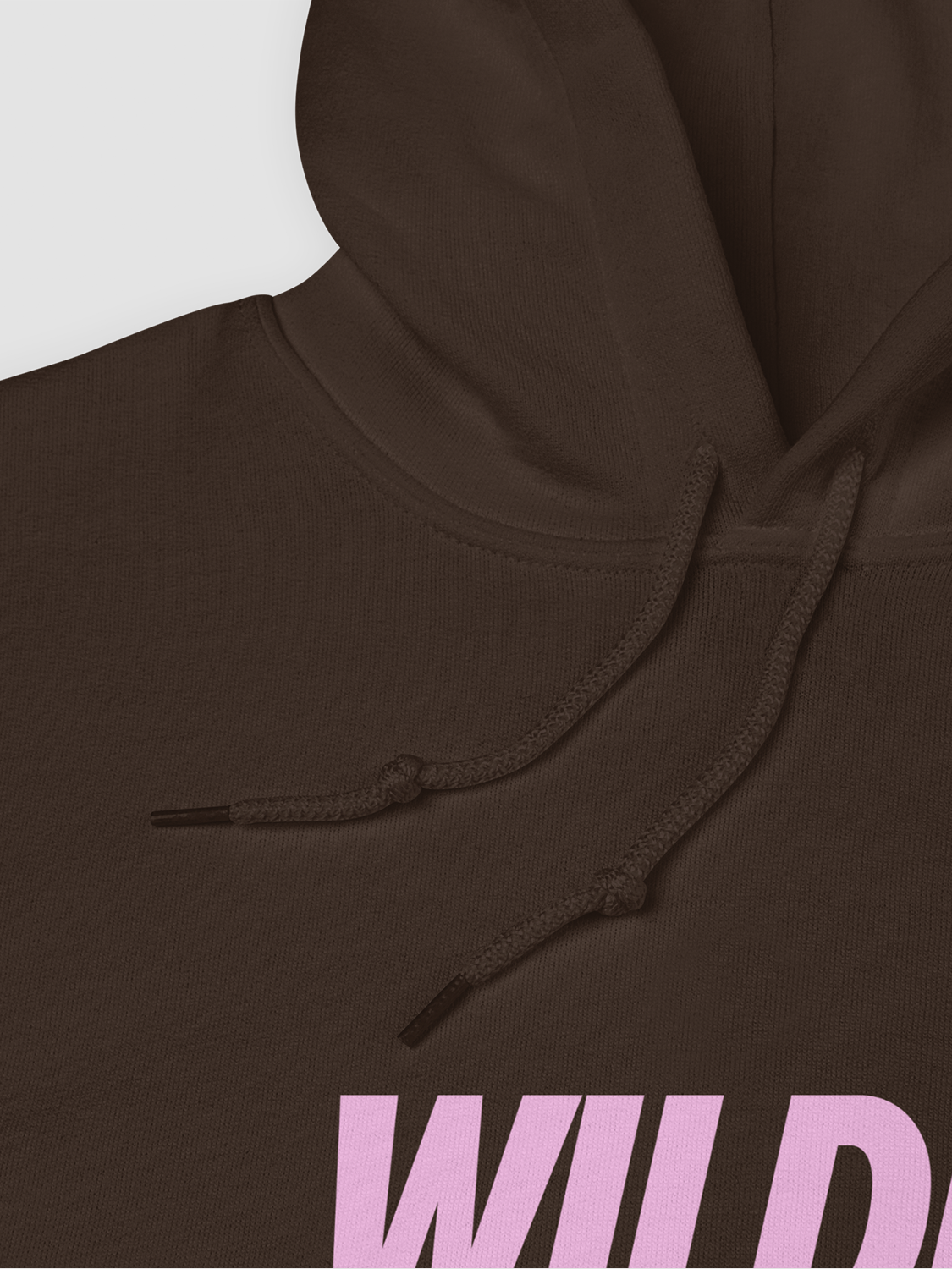 WILDER. LOGO HOODIE (CHOCOLATE/PINK)