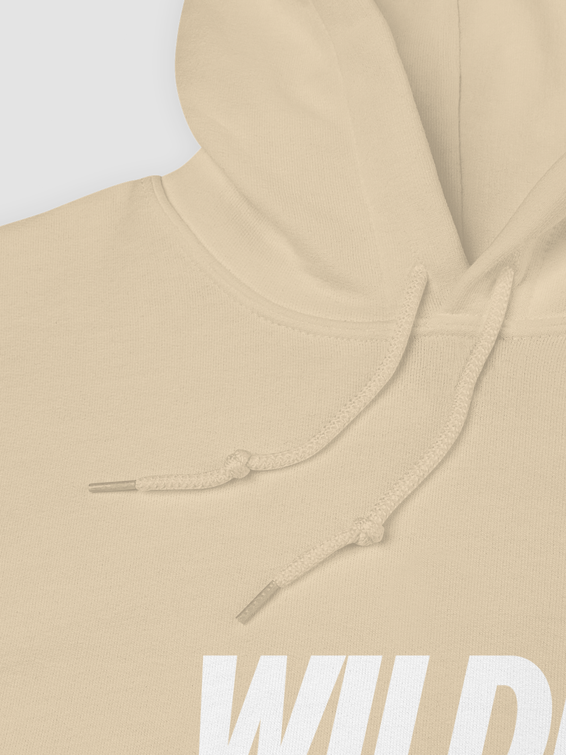 WILDER. LOGO HOODIE (SAND/WHITE)
