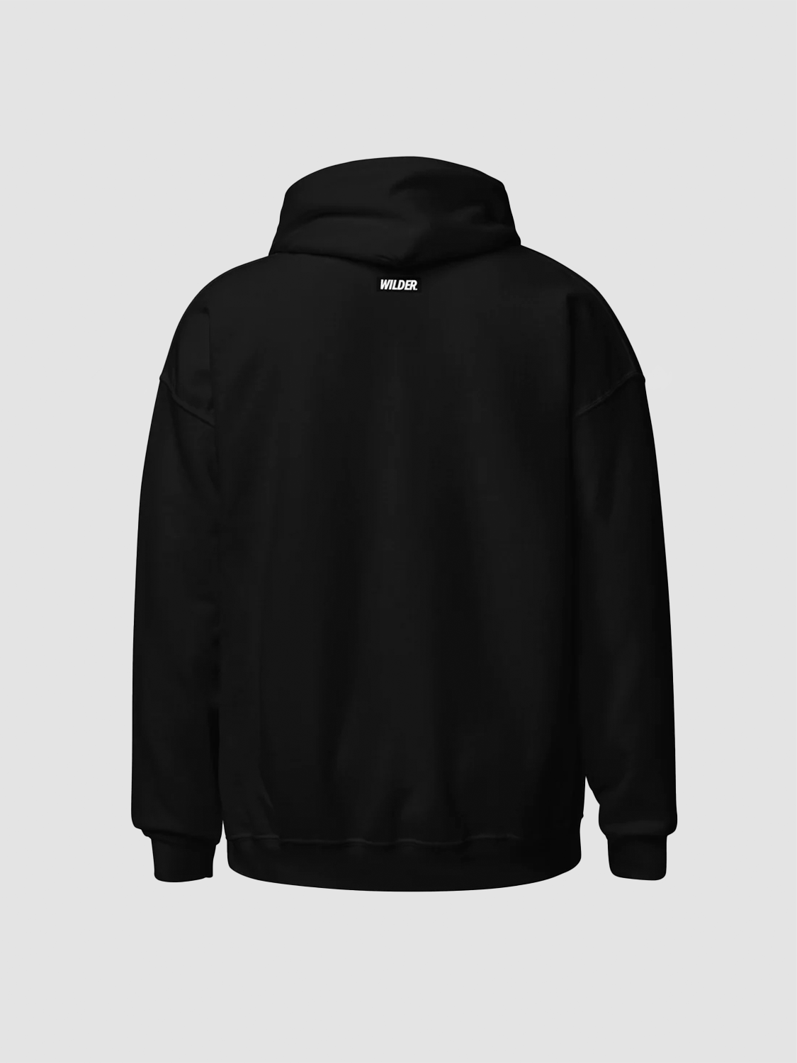 WILDER. LOGO HOODIE (BLACK/BLACK)