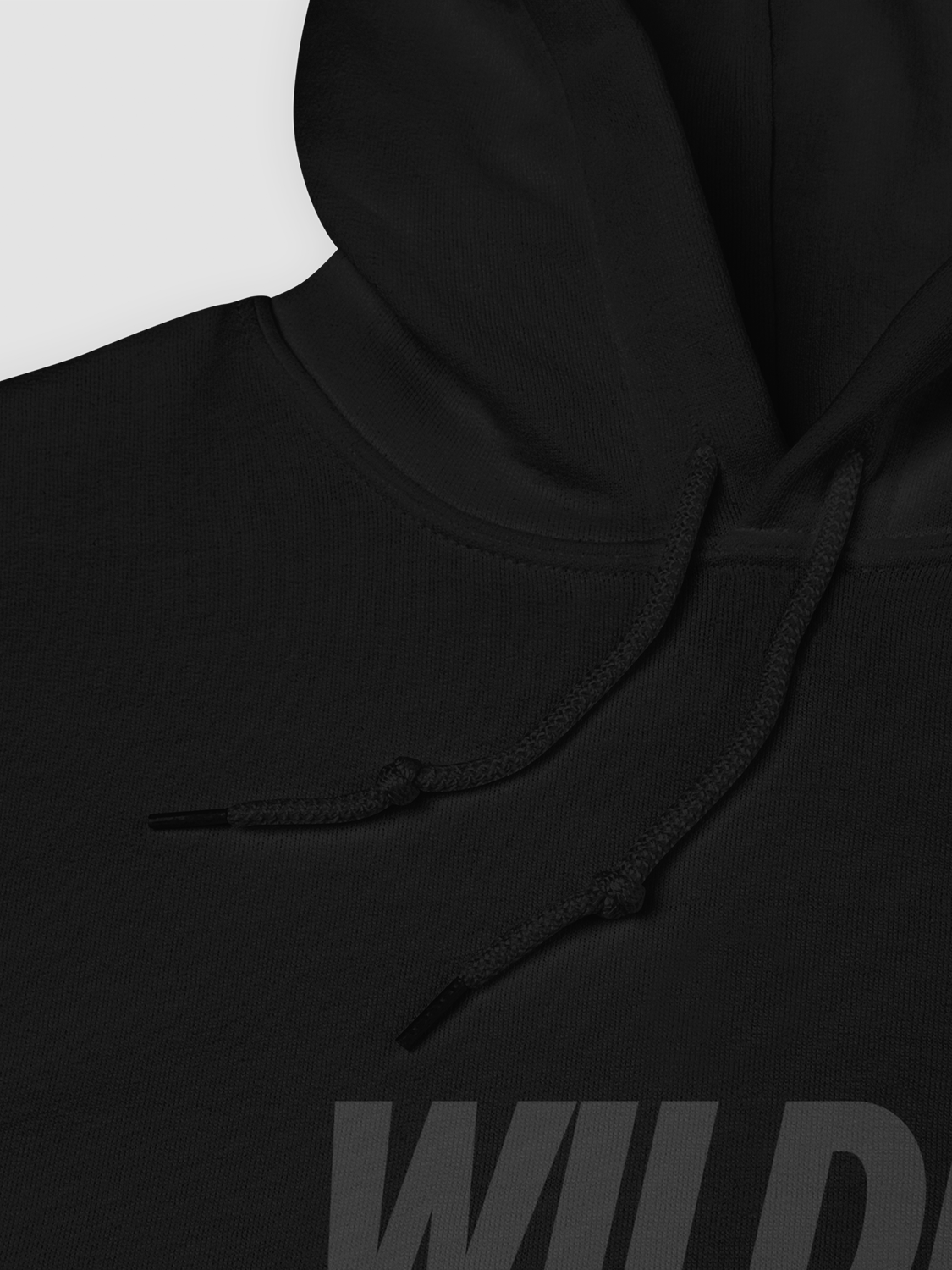 WILDER. LOGO HOODIE (BLACK/BLACK)